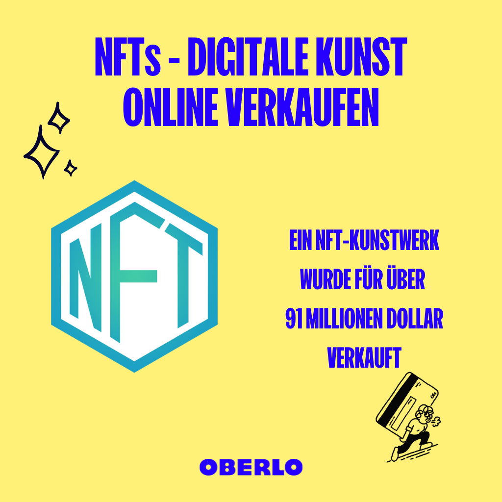 Geschäftsidee NFTs verkaufen - eine neu Geschäftsidee, enstanden aus dem Krypto-Boom, Schaubild, das zeigt, dass bereits 91 Mio Dollar fpr ein NFT gezahlt wurde